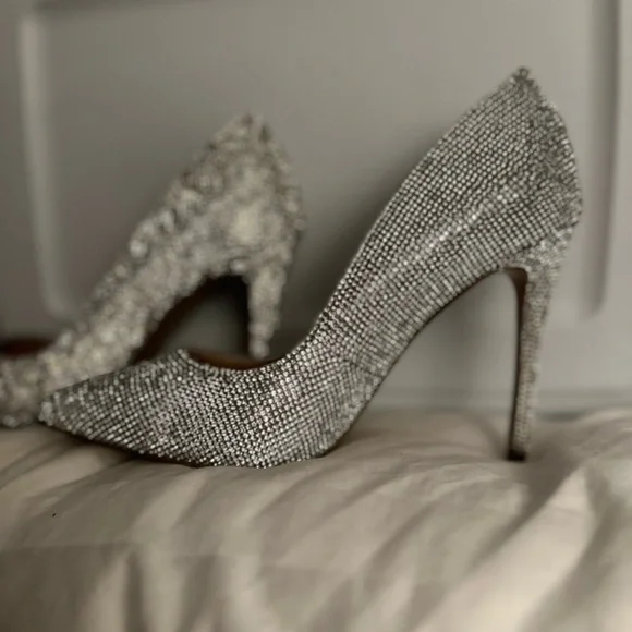 Elegant Silver Women's Heels - Picture 3 of 5